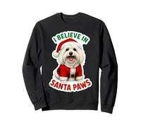 I Believe In Santa Paws Coton de Tulear Perro Feliz Navidad Sudadera