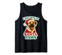 I Believe In Santa Paws - Gorro de Pastor de Anatolia para Navidad Camiseta sin Mangas