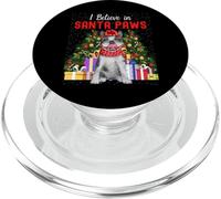 I Believe In Santa Paws - Lindo Bulldog francés de Navidad PopSockets PopGrip para MagSafe