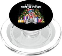 I Believe In Santa Paws - Lindo Bulldog francés de Navidad PopSockets PopGrip para MagSafe