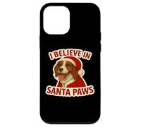 I Believe In Santa Paws Nederlandse Kooikerhondje Navidad Carcasa para iPhone 12 Mini