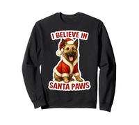 I Believe In Santa Paws Perro Belga Laekenois Navidad Navidad Sudadera