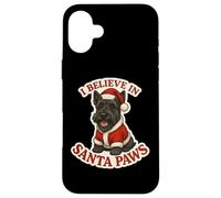 I Believe In Santa Paws Scottish Terrier Dog Feliz Navidad Carcasa para iPhone 16 Plus