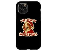 I Believe In Santa Paws Setter Irlandés Rojo y Blanco Navidad Carcasa para iPhone 11 Pro