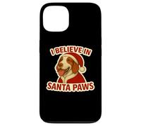 I Believe In Santa Paws Setter Irlandés Rojo y Blanco Navidad Carcasa para iPhone 13