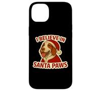 I Believe In Santa Paws Setter Irlandés Rojo y Blanco Navidad Carcasa para iPhone 14 Plus
