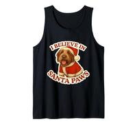 I Believe In Santa Paws Spinone Italiano Dog Feliz Navidad Camiseta sin Mangas