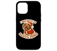 I Believe In Santa Paws Spinone Italiano Dog Feliz Navidad Carcasa para iPhone 12/12 Pro