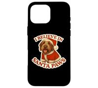 I Believe In Santa Paws Spinone Italiano Dog Feliz Navidad Carcasa para iPhone 16 Pro MAX