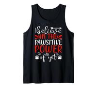 I Believe In The Pawsitive Power Cat Kitten Cats Lovers Camiseta sin Mangas