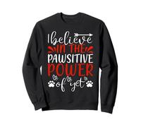 I Believe In The Pawsitive Power Cat Kitten Cats Lovers Sudadera