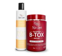 I Belli Capelli Ravenna Repair B-tox Hair Treatment Kit - Hair B-tox 1kg/35.02 oz+ Champ Anti-Residuos 300ml/10.1 fl.oz- Set de B-tox Capilar Pa