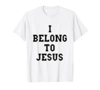 I Belong To Jesus Christian Faith Biblia Verso Religioso Dios Camiseta