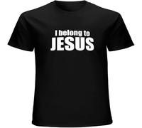 I Belong to Jesus Men's T Shirt Unisex Cotton tee Black M