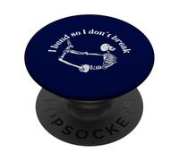 I Bend so I Don't Break Yoga Meditación Esqueleto Espiritual PopSockets PopGrip Adhesivo