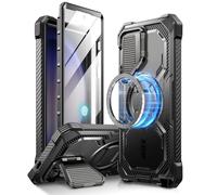 i-Blason Armorbox MagSafe - Funda para Samsung Galaxy S24 Ultra, con Soporte para Cubierta de cámara, Compatible con Cargador inalámbrico, Funda de Cuerpo Completo 360 con Protector de Pantalla y