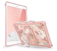 i-Blason - Carcasa para iPad 9e/8e/7e Gen de 10,2 Pulgadas (2021/2020/2019) [Serie Halo] Proteciton Transparente con Soporte Integrado, Parachoques Interior TPU (P)