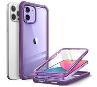 i-Blason Funda 6.1 Inch iPhone 12 /iPhone 12 Pro [Ares] 360 Grados Carcasa con Protector de Pantalla Integrado - Morado