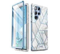 i-Blason Funda con Purpurina para Samsung Galaxy S22 Ultra (6,8 Pulgadas) 5G, Funda Protectora Brillante de 360 Grados, con Protector de Pantalla Integrado, edición 2022 (Costa)