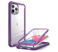 i-Blason Funda iPhone 12 Pro MAX 6.7inch [Ares] 360 Grados Carcasa con Protector de Pantalla Integrado para iPhone 2020 - Morado