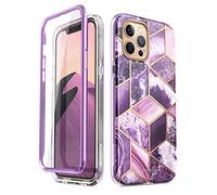 i-Blason Funda iPhone 12 Pro Max [Cosmo] 360 Carcasa con Protector de Pantalla Integrado Case Protector Compatible con iPhone 2020 6.7 inch (Morado)