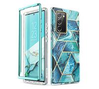 i-Blason Funda para Galaxy Note 20 5G 6.7" (Lanzamiento 2020) [Cosmo Series] Mármol Carcasa Protector sin Protector de Pantalla Integrado - Azul