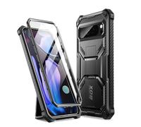 i-Blason Funda para Google Pixel9/9Pro 6.3Inch [Armorbox] con Protector de Pantalla Antigolpes Carcasa con Soporte y Clip de Cinturón Protector de Pantalla Resistente Case para Pixel9/9Pro (Negro)
