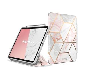 i-Blason Funda para iPad Pro 13.0 Pulgadas 2024 [Cosmo] Espalda Resistente Arañazos Case con Reposo Automático Golpes Parachoques Estuche Protege Mármol Carcase para iPad Pro 13.0 Pulgadas (Marble)