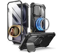i-Blason Funda para iPhone 16 Plus 6.7 Inch 2024 [Armorbox] 360 Grados Carcasa con Protector de Pantalla Integrado y Botones de Control de Cámara Antigolpes Resistente Phone Case (Negro)