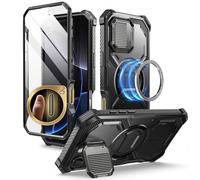 i-Blason Funda para iPhone 16 Pro MAX 6.9 Inch 2024 [Armorbox] 360 Grados Carcasa con Protector de Pantalla Integrado y Botones de Control de Cámara Antigolpes Resistente Phone Case (Negro)