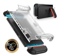 i-Blason Funda para Nintendo Switch 2 2025 Duradera Delgada Mate Transparente Antihuellas Rígida con Agarre de TPU Cómodo y Acoplable Compatible con Mandos Joy-con y Bases De Acoplamiento (Clear)