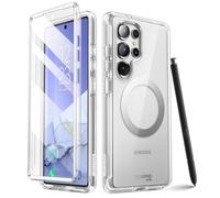 i-Blason Funda para Samsung Galaxy S25 Ultra 2025 [Cosmo] [Compatible con Carga Inalámbrica] Silicona TPU Suave con Protector de Pantalla 360 Grados Resistente Case para Galaxy S25Ultra (Clear)