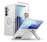 i-Blason Funda para Samsung Galaxy ZFold 7 [Cosmo] con Soporte MagSafe y Soporte para Bolígrafo S [Protector de Pantalla de Vidrio Templado Integrado] Magnética Case (Clear)