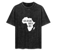 I Bless Rains Down In Africa T Map Men 100% Cotton Tops tee Male T-Shirt Black 3XL