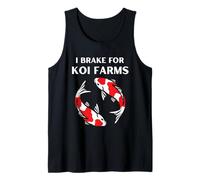 I Brake for Koi | Funny Koi Fish Lover & Pond Enthusiast Camiseta sin Mangas