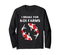 I Brake for Koi | Funny Koi Fish Lover & Pond Enthusiast Manga Larga