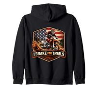 I Brake For Trails American Dirt Bike Rider Motocross MX EE. UU. Sudadera con Capucha