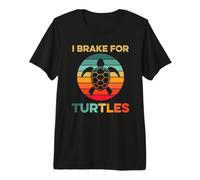 I Brake For Turtles, Divertida Tortuga, Mascota, Amante de Las Tortugas, Vintage Camiseta Premium