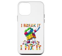 I Break It I Fix It Funny Blocks Bricks Toy Master Builder Carcasa para iPhone 12 Mini
