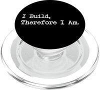 I Build Therefore I Am Funny Woodworking Cita PopSockets PopGrip para MagSafe