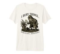I Bury Things Frog Detective Dark Humor Gardener Camiseta Premium