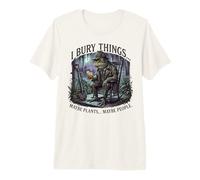 I Bury Things Frog Gardener Dark Humor Shovel Camiseta Premium