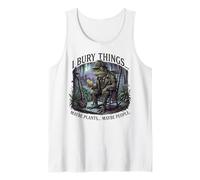I Bury Things Frog Gardener Dark Humor Shovel Camiseta sin Mangas