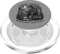 I Bury Things Frog Gardener Dark Humor Shovel PopSockets PopGrip para MagSafe