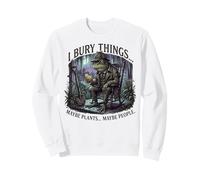 I Bury Things Frog Gardener Dark Humor Shovel Sudadera