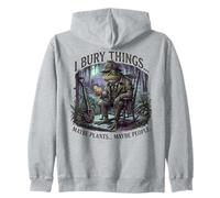 I Bury Things Frog Gardener Dark Humor Shovel Sudadera con Capucha