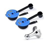 i Cafilas 2 cápsulas de café recargables para Tassimo Bosch, reutilizables, 180 ml+60 ml, cápsula de café filtro de café + 1 prensador para Tassimo Bosch