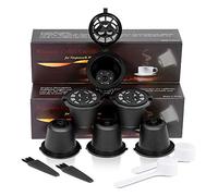i Cafilas 6Pcs Cápsulas Filtros de Café Recargable Rellenables Reutilizable para Nespresso + 2 CUCHARITA + 2 Cepillo