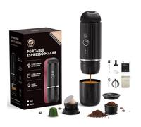 i Cafilas cafetera portátil: 12 V Travel Espresso MachinePortable recargable, cafetera portátil con recargable para viajes, camping, compatible con cápsulas Nespreso, autocalentamiento