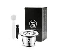 i Cafilas Nespresso Cápsulas de café de acero inoxidable reutilizables,Cápsulas recargables para Nespresso Espresso